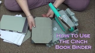 How To Use The Cinch Book Binding Machine [upl. by Anidem]