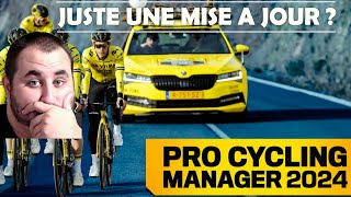 PCM 2024 Une simple mise à jour  Découverte Pro Cycling Manager 2024 PC [upl. by Cirtemed]