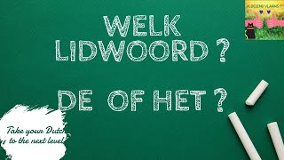 WELK LIDWOORD [upl. by Sorensen]