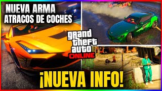 NUEVO NUEVO DLC GTA 5 ONLINE FILTRADO NUEVA ARMA ATRACOS MISIONES ROPA TATUAJES y MÁS [upl. by Nnylatsyrc23]