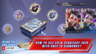 HOW TO GET LYLIA STARLIGHT SKIN FOR 10 DIAMONDS IN NEW ALLSTAR STARLIGHT LUCKY CHEST EVENT  MLBB [upl. by Llecrad]