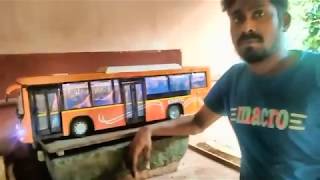 KSRTC JNNURM VOLVO BUS MODEL MADE BY SHYAMKUMAR NJEEZHOOR [upl. by Binny]