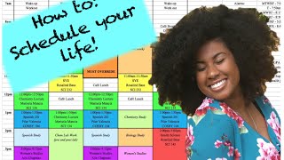 Get your life How to Create a Schedule College Studying Time Management Organization [upl. by Manchester]