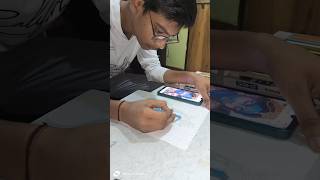 How to draw Krishna with pencil colour PART 1 shortsfeed shivamarts art drawing shorts [upl. by Auqinet]