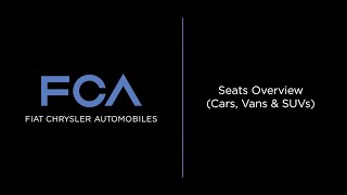 Seats Overview  How To  2021 Chrysler Dodge Jeep Ram Fiat amp Alfa Romeo Vehicles [upl. by Aileen908]