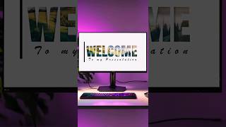 Viral Welcome Slide in PowerPoint powerpoint powerpointtemplate welcome [upl. by Debera]