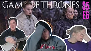 Game of Thrones  S5 E6  quotUnbowed Unbent Unbrokenquot  REACTION [upl. by Ear]