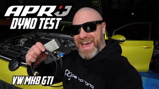 DYNO TESTING APR PLUS STAGE 1 IN MY VW MK8 GTI [upl. by Notsreik]