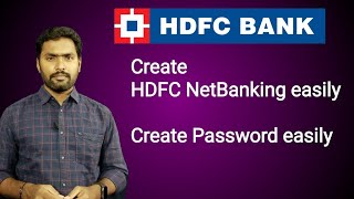 How to Create HDFC NetBanking  How to create hdfc netbanking Password in telugu [upl. by Alekat]