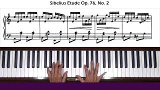 Sibelius Etude Op 76 No 2 Piano Tutorial [upl. by Norehs]