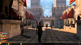 Male Hawke with Female Hawke running and idle animations [upl. by Marwin]