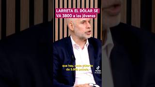 MILEI TENÍA RAZÓN CON LARRETA  EL DÓLAR 3800 con Milei 💋 [upl. by Olracnaig]