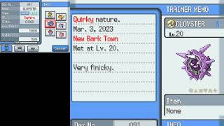 How to get Cloyster in Pokemon SoulSilver [upl. by Eledoya715]