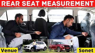 Kia Sonet VS Hyundai Venue Rear Seat Comparison  The Car Guide Style🔥 [upl. by Annat106]