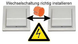 Wechselschaltung anschließen und Funktionsweise [upl. by Daisi]