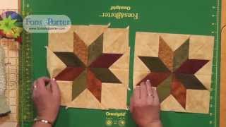 Sew Easy Lesson Howto make a Rapid Fire LeMoyne Star [upl. by Yeltneb]