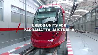 CAF Urbos units for Parramatta Australia [upl. by Nealah]