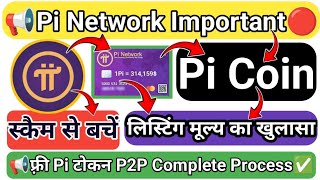 Pi Coin लिस्टिंग मूल्य का खुलासा  Pi Network Update  Pi Wallet Update  Pi Coin P2P process [upl. by Tavie]