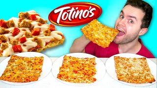 I tried every kind of TOTINOS pizza BEST amp WORST  Frozen Pizza Taste Test [upl. by Odin]