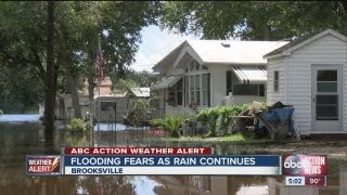 Flooding fears continue tonight near Brooksville Fla [upl. by Glimp]