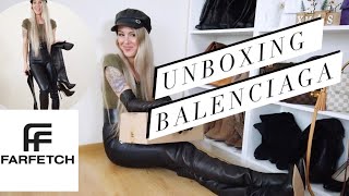 UNBOXING BALENCIAGA HOURGLASS Farfetch [upl. by Laural867]