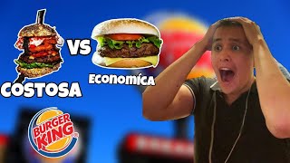 Comparando la HAMBURGUESA más CARA vs La mas BARATA de Burger King [upl. by Htenywg]