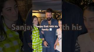 Sanjay Dutt with Manyata dutt and daughter Trishala sanjaydutt manyatadutt trishaladutt [upl. by Daffy]