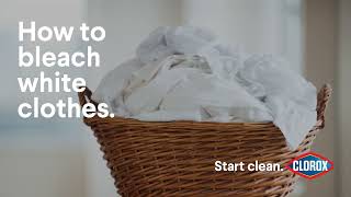 How to Bleach White Clothes with Clorox [upl. by Sukram]