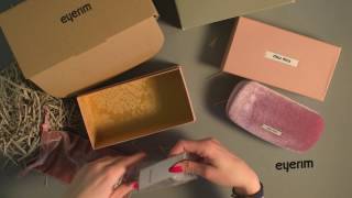 eyerim presents Unboxing of Miu Miu MU51QS 7S03F2 sunglasses [upl. by Lanita]