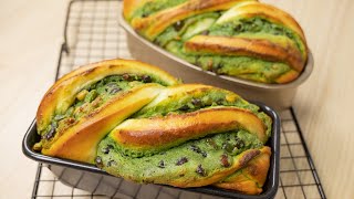 Matcha Streusel Bread with Honey Beans [upl. by Ahselrac296]