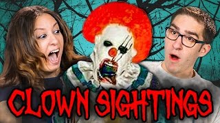 PARENTS REACT TO CREEPY CLOWN SIGHTINGS COMPILATION [upl. by Jonas838]