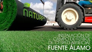 ▷ Instalación de Césped Artificial en Campo de Fútbol de Fuente Álamo [upl. by Raimund]