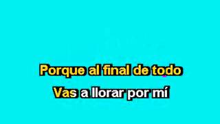 Vas a llorar por miBanda el Recodo Karaoke [upl. by Verne]