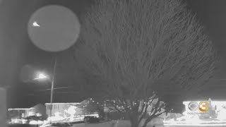 Pa cameras spot meteor lighting up the night sky [upl. by Rolat]