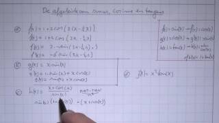 VWO5wisB11H715 De afgeleide van sinus cosinus en tangens [upl. by Lichtenfeld]