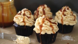 Salted Caramel Cupcakes Recipe [upl. by Spearing]