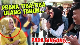 PRANK TIBATIBA ULANG TAHUN KE SEMUA ORANG DI DUFAN😅 Pada Kaget Wkwk [upl. by Nagam966]