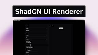 Building A ShadCN UI Component Renderer  Project 2 [upl. by Hoes252]