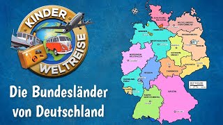 Die Bundesländer von Deutschland  einfach erklärt als Übersicht zum Üben und Lernen Erdkunde [upl. by Schwitzer623]