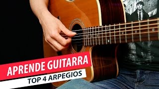 4 arpegios que todo guitarrista debe conocer  cómo tocar arpegios Guitarra [upl. by Lecrad]