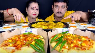 SPICY🔥🌶PIZZA CHALLENGE JHOL MOMOS MUKBANGDOMINOS PIZZA CHALLENGEfoodmukbangviralvideoasmr1m [upl. by Uno]