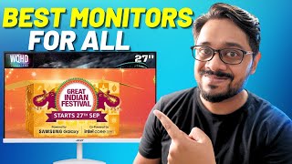 Best Monitors in Amazon Great Indian Festival Sale 2024 [upl. by Aisayn531]