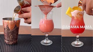 CÓCTEL BAHAMA MAMA Aquí te enseño a preparar esta deliciosa bebida 🍸 [upl. by Alet]