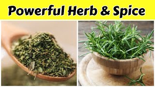 10 Medicinal Herbs and Spices with Powerful Health Benefits [upl. by Einnaffit]