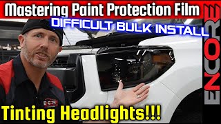 How To Tint Your Headlights 🌗Full PPF Installation Tutorial Toyota Tundra [upl. by Ellenaj]