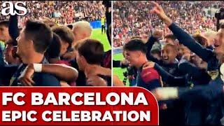 FC BARCELONAS EPIC CELEBRATION after destroying BAYERN MUNICH in the CHAMPIONS LEAGUE [upl. by Kieffer]