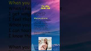 Céline Dion  Im Alive Lyrics shorts [upl. by Ecirtra]