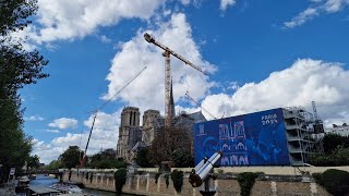 Cathédrale NotreDame de Paris reconstruction Septembre 2024 [upl. by Ajar]