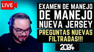 🔴 EXAMEN TEORICO DE MANEJO NEW JERSEY 2024 I PREGUNTAS FILTRADAS USA [upl. by Rendrag804]