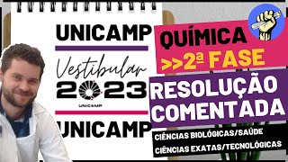 📝Resolução UNICAMP 2023  2ªFASE  QUÍMICA [upl. by Rahs]